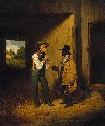 Francis William Edmonds All Talk and No Work oil painting